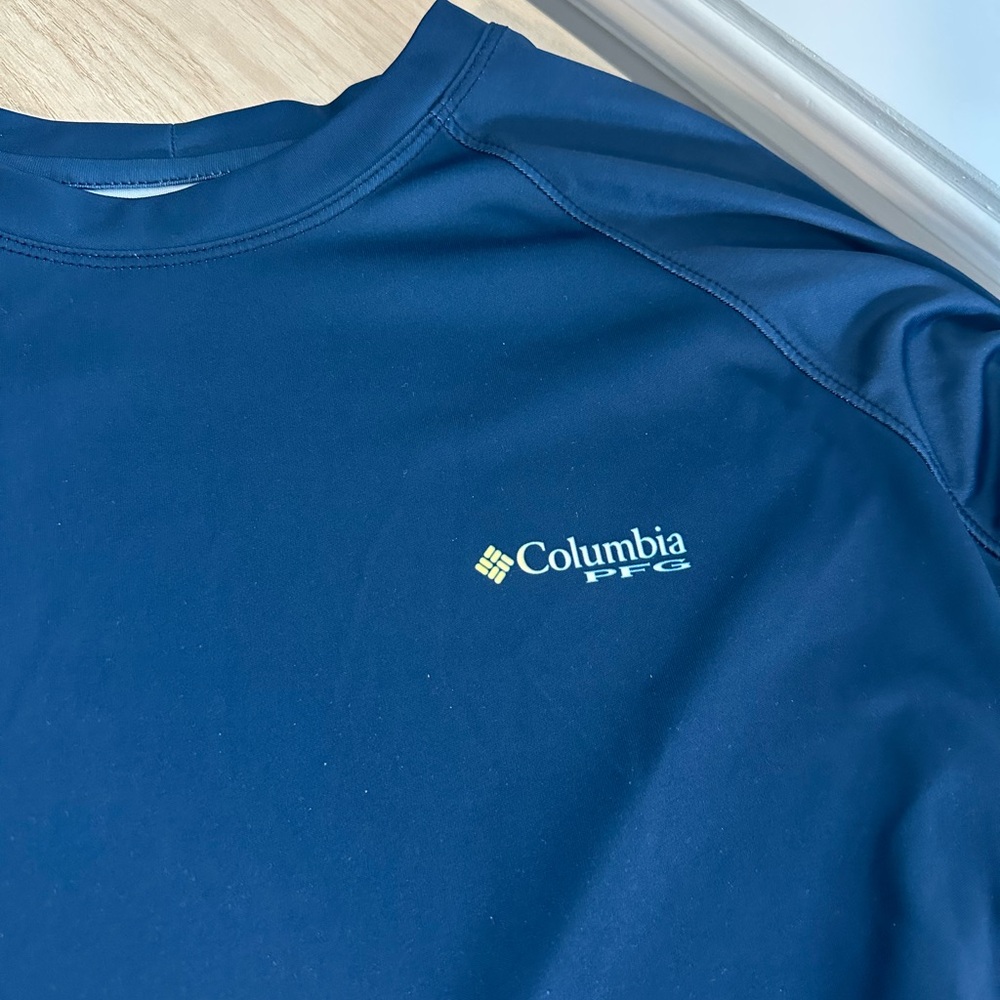Columbia Navy Performance Long Sleeve Shirt - Picture 5 of 6